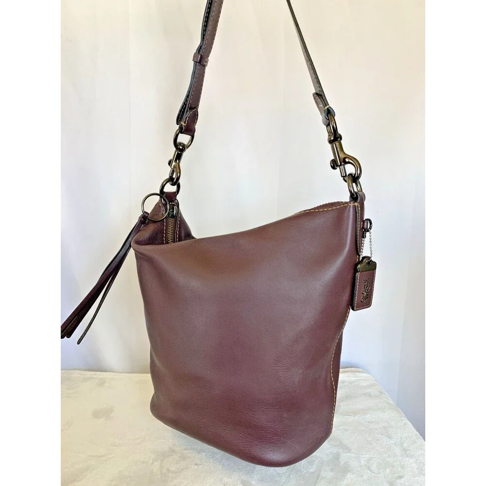 Coach 1941 Archive Duffle Purse Crossbody Oxblood Leather Shoulder Bag 78803